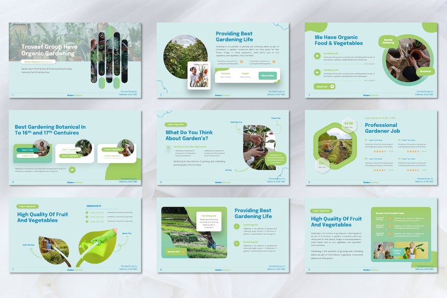 园艺植物品牌推广宣传Keynote模板 - PPT派