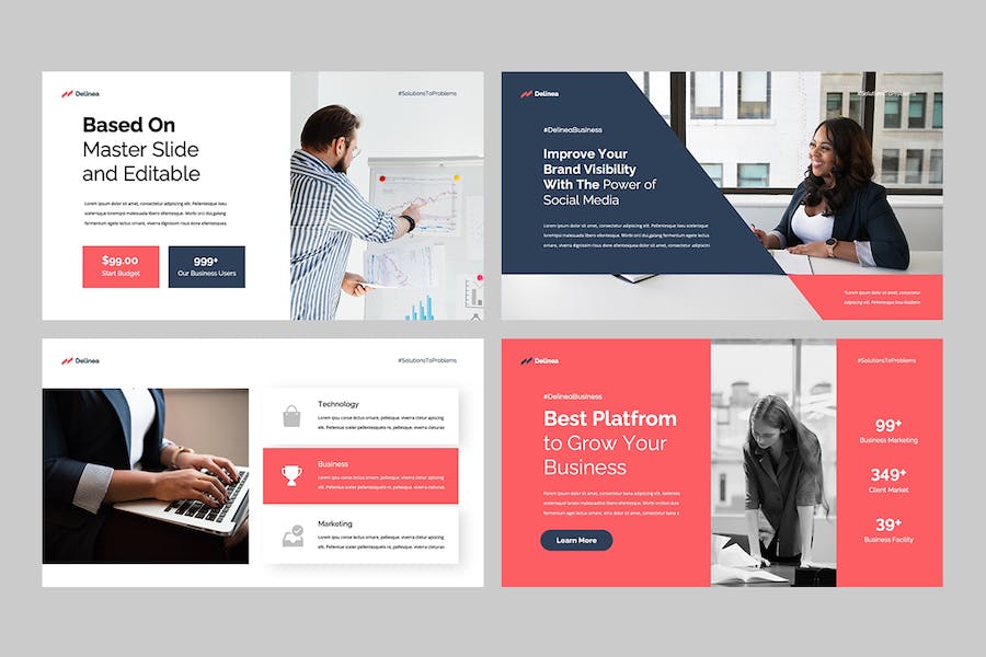 商务企业品牌推介宣传营销展示方案PPT模板 - PPT派