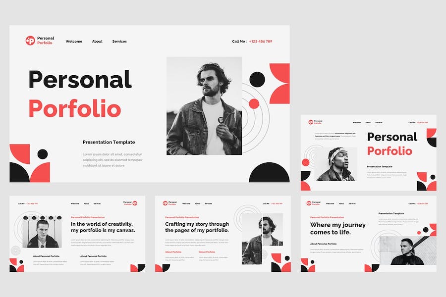 个人作品集展示方案Keynote模板 - PPT派