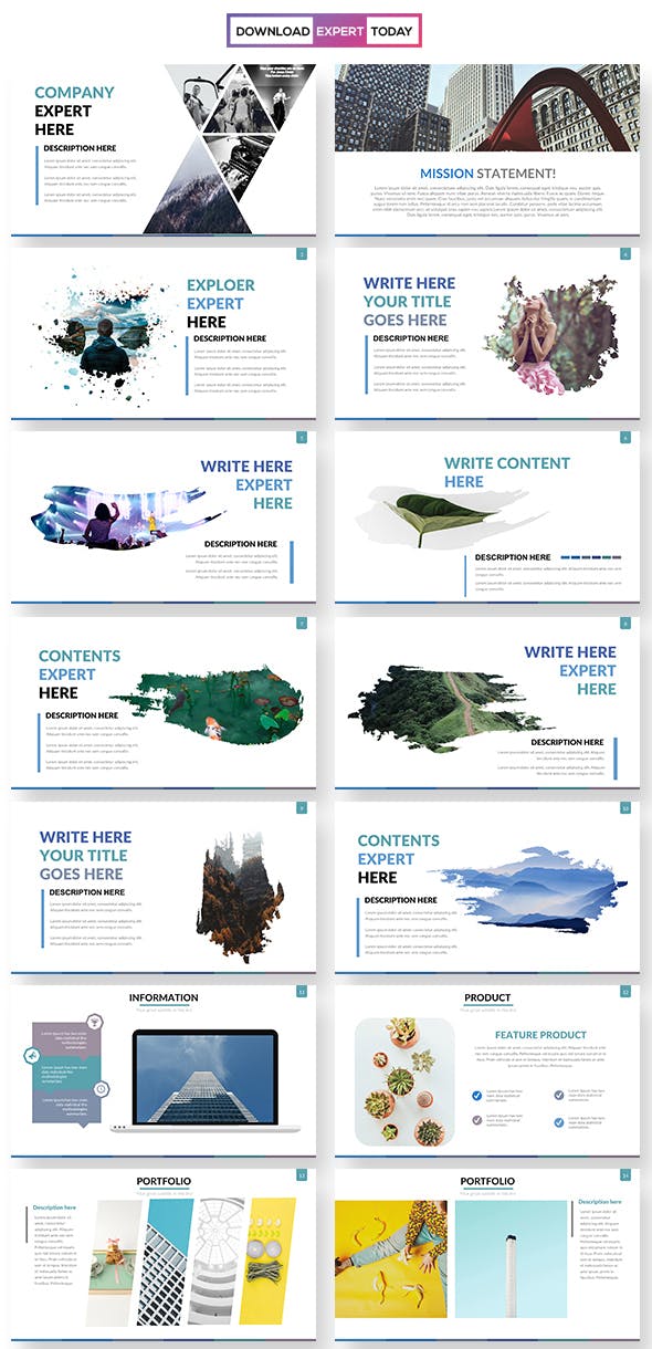 专家咨询服务推广Keynote模板 - PPT派