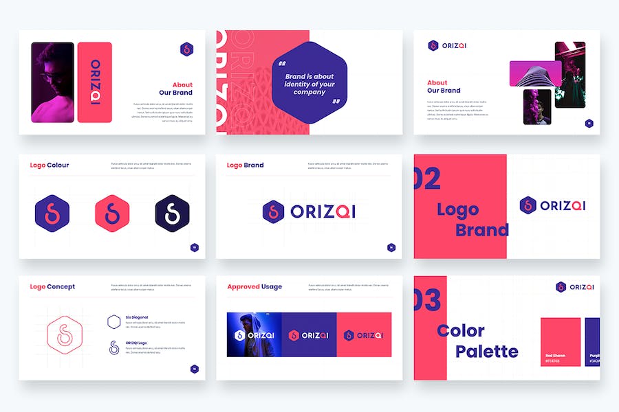 LOGO项目提案品牌指南keynote模板 - PPT派