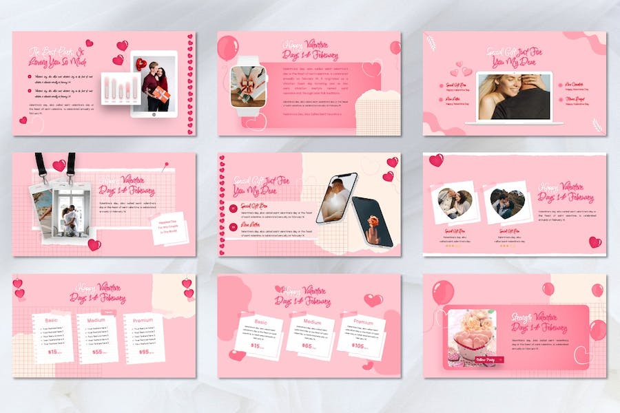 情人节营销活动推广策略方案Keynote模板 - PPT派