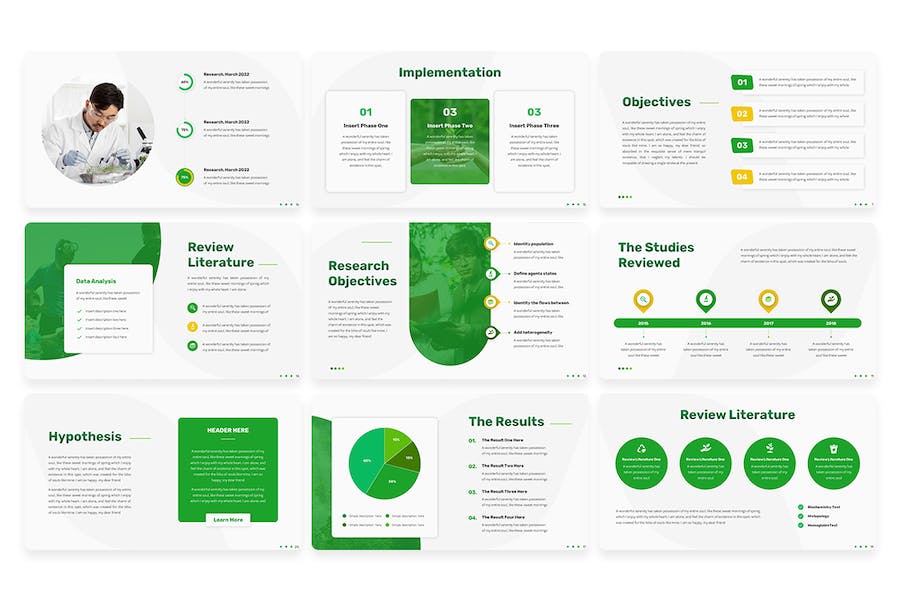 环保论文研究学术写作指南PPT模板 - PPT派