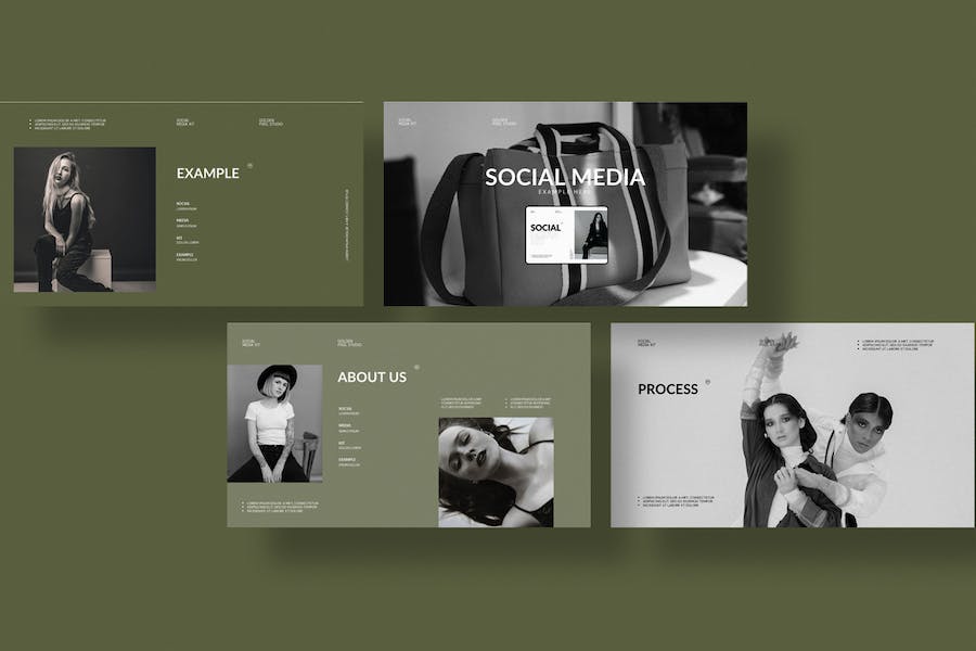 社交媒体营销运营Keynote模板 - PPT派