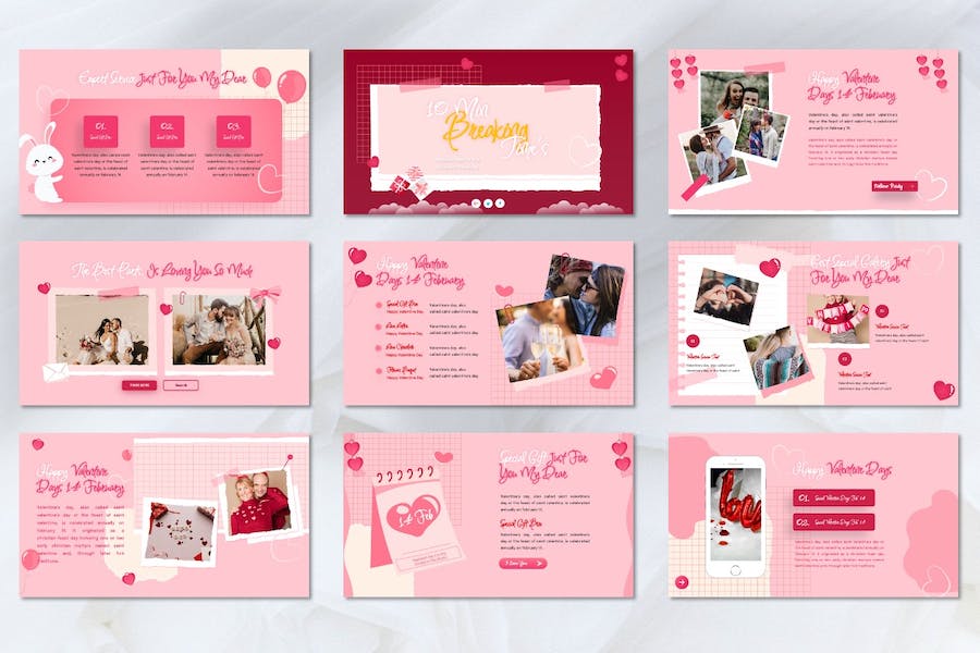 情人节营销活动推广策略方案Keynote模板 - PPT派
