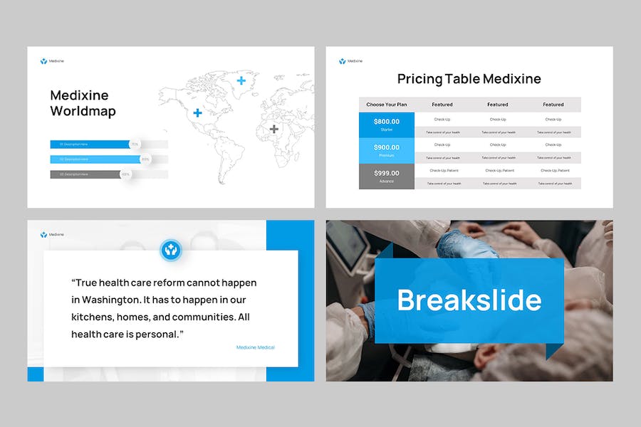 医疗健康机构医学服务介绍Keynote模板 - PPT派
