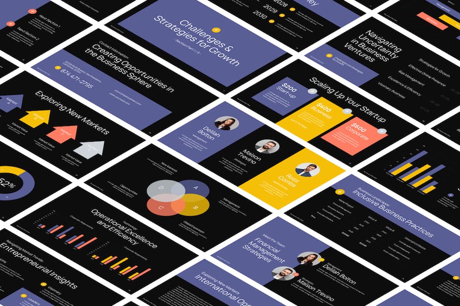 创业融资路演项目计划PPT模板 - PPT派