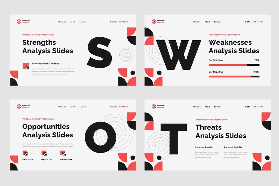 个人作品集展示方案Keynote模板 - PPT派