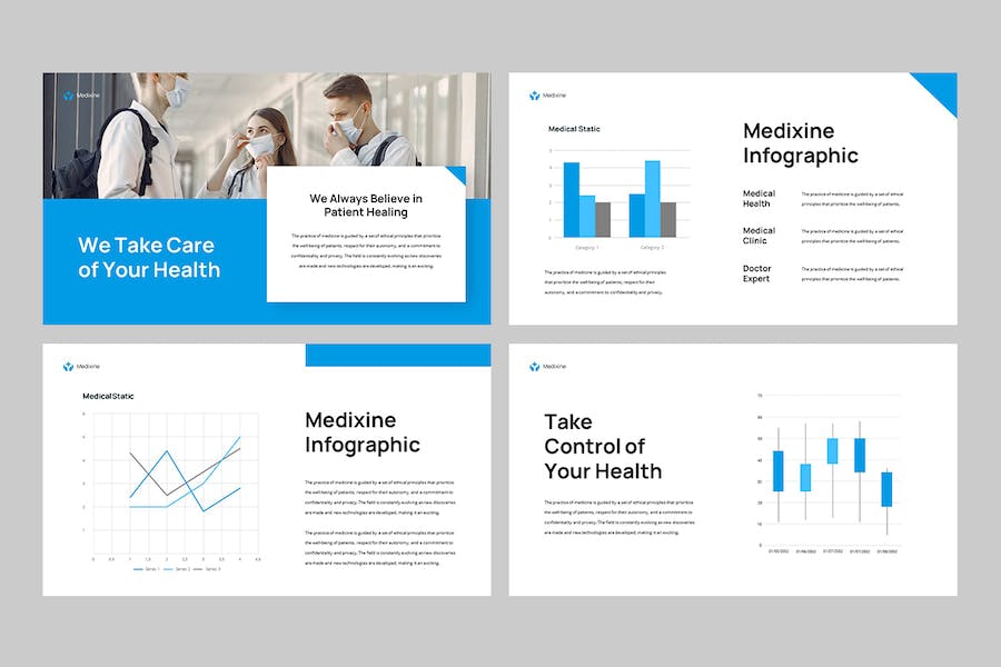 医疗健康机构医学服务介绍Keynote模板 - PPT派