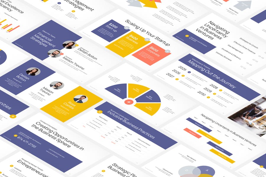 创业融资路演项目计划PPT模板 - PPT派