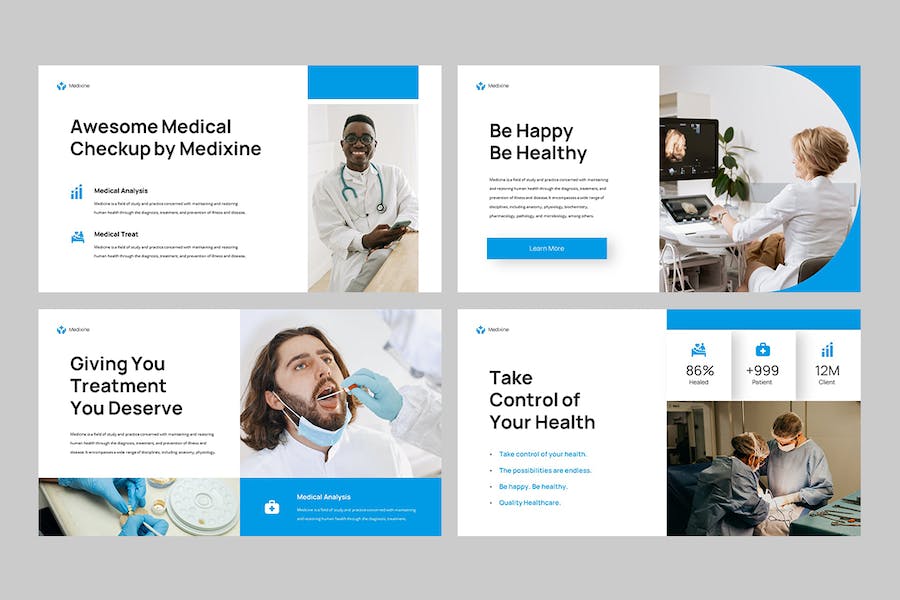 医疗健康机构医学服务介绍Keynote模板 - PPT派