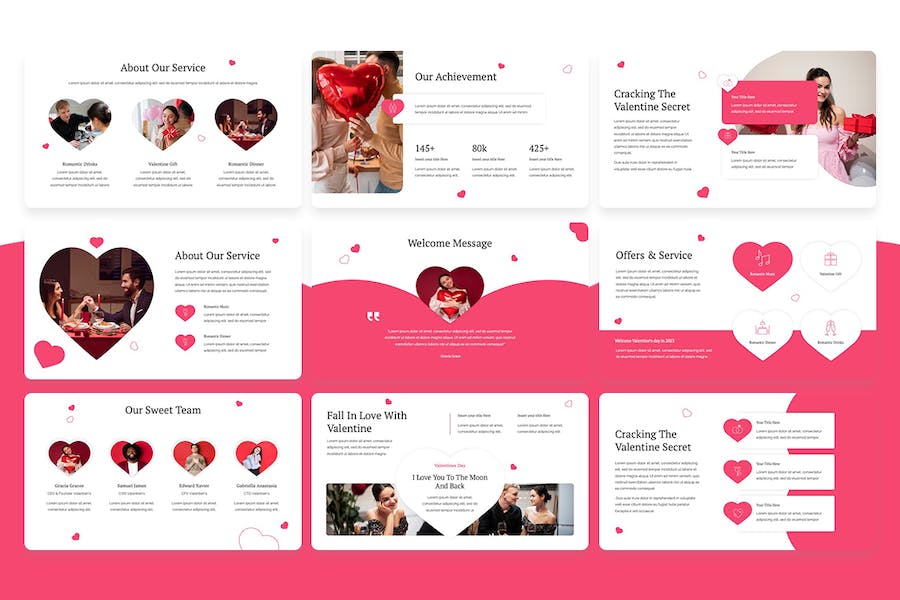 情人节活动营销推广方案Keynote模板 - PPT派