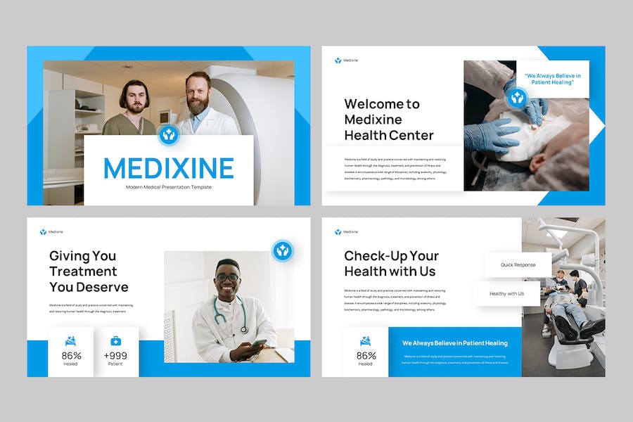 医疗健康机构医学服务介绍Keynote模板 - PPT派