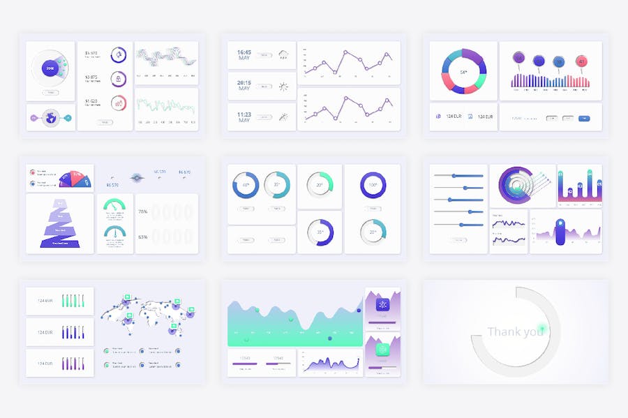 项目管理KPI绩效指标数据监控PPT模板 - PPT派