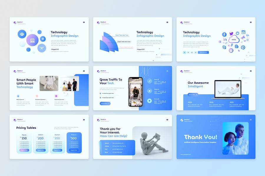 人工智能技术应用知识讲述Keynote模板 - PPT派