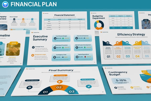 财务规划投资理财方案keynote模板 - PPT派