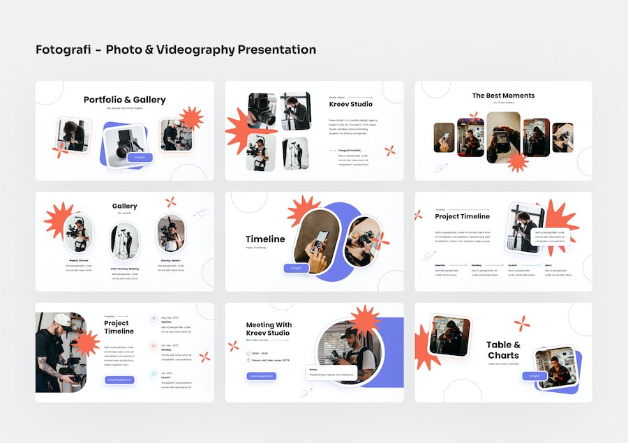 摄影视频服务项目推介方案Keynote模板 - PPT派