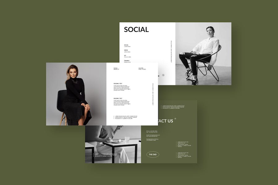 社交媒体营销运营Keynote模板 - PPT派