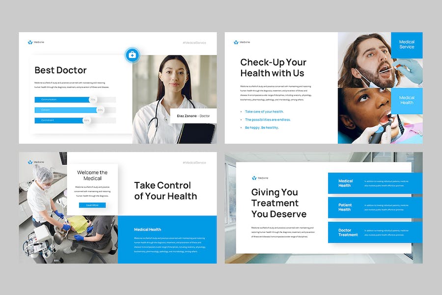 医疗健康机构医学服务介绍Keynote模板 - PPT派