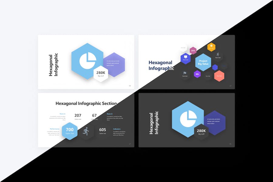 Intric-hexagonal-infographic-powerpoint-template - PPT派