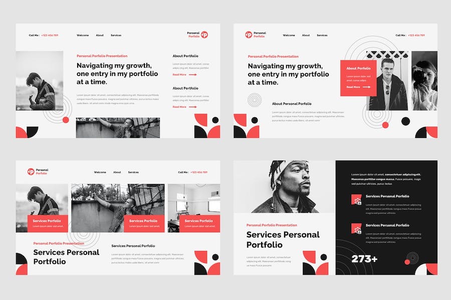 个人作品集展示方案Keynote模板 - PPT派