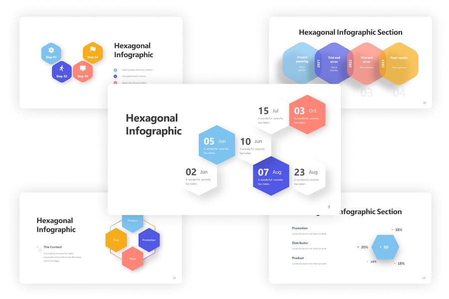 Intric-hexagonal-infographic-powerpoint-template - PPT派