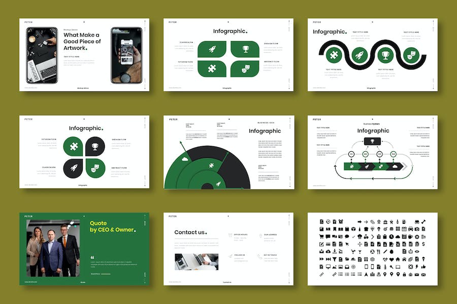商务项目展示汇报总结方案Keynote模板 - PPT派