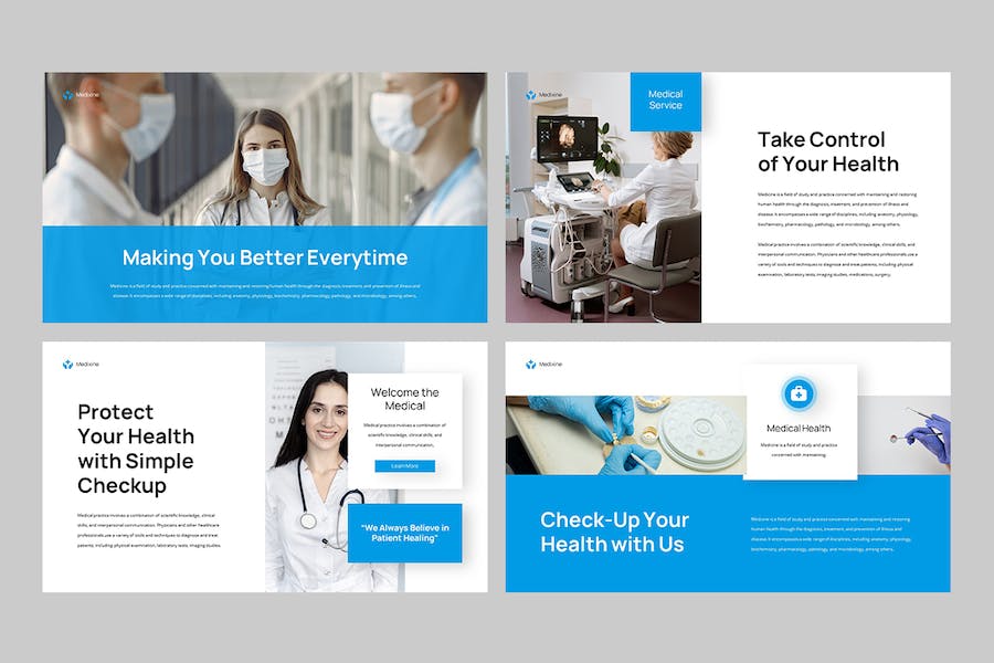 医疗健康机构医学服务介绍Keynote模板 - PPT派