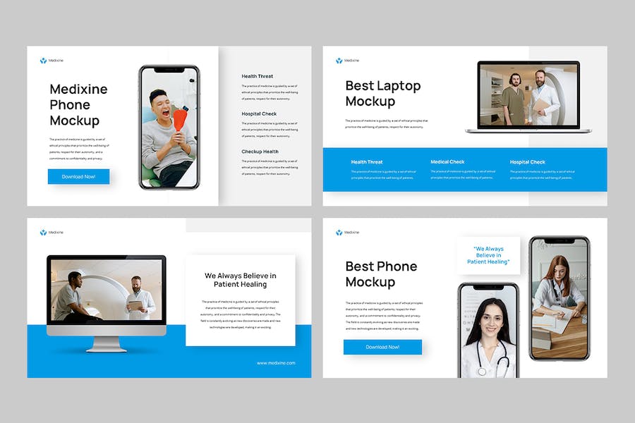 医疗健康机构医学服务介绍Keynote模板 - PPT派