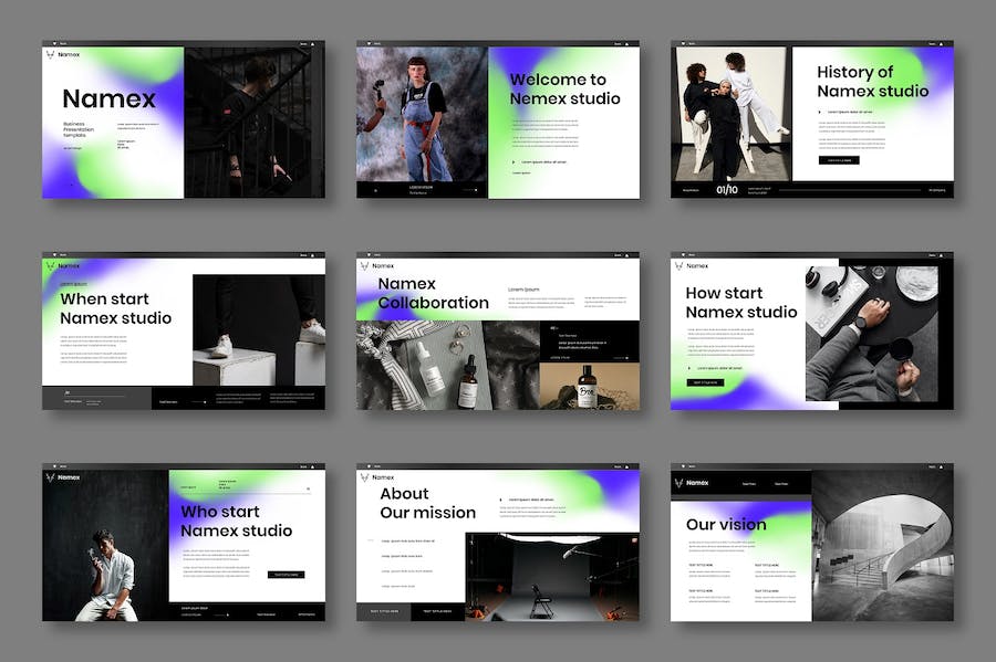 现代商务企业服务介绍PPT模板 - PPT派