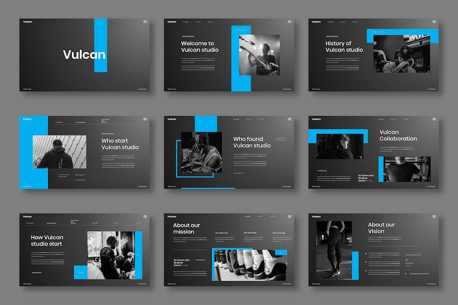 商务企业品牌推广Keynote模板 - PPT派