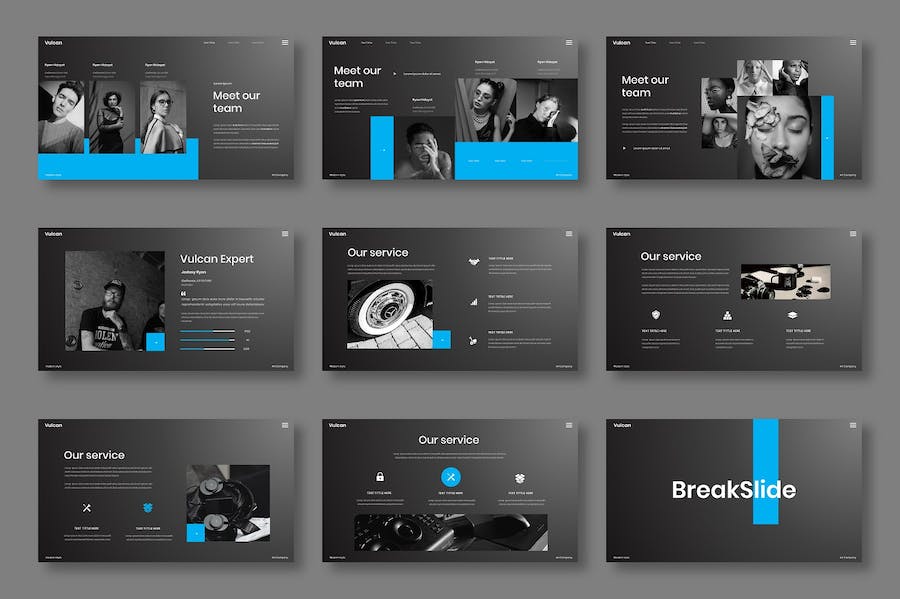 商务企业品牌推广Keynote模板 - PPT派