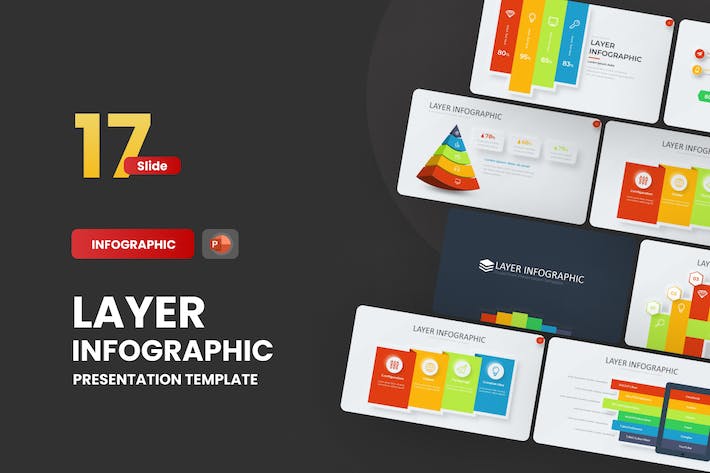 Layer-infographic-neumorph-powerpoint-template- PPT派