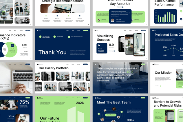 销售绩效分析评估PPT模板 - PPT派