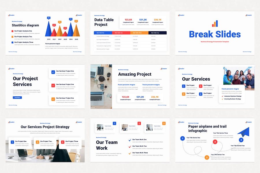 商业战略讲述展示规划管理PPT模板 - PPT派