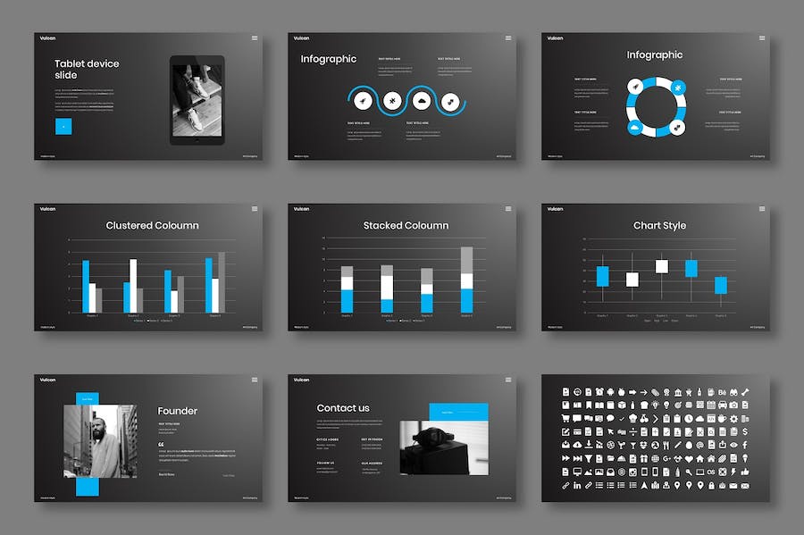 商务企业品牌推广Keynote模板 - PPT派