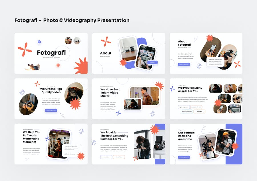 摄影视频服务项目推介方案Keynote模板 - PPT派