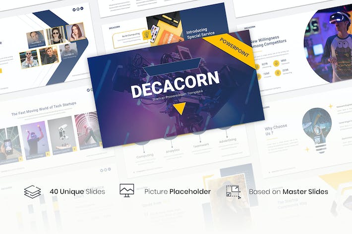 欧美创业项目商业路演高级PPT模板 - PPT派