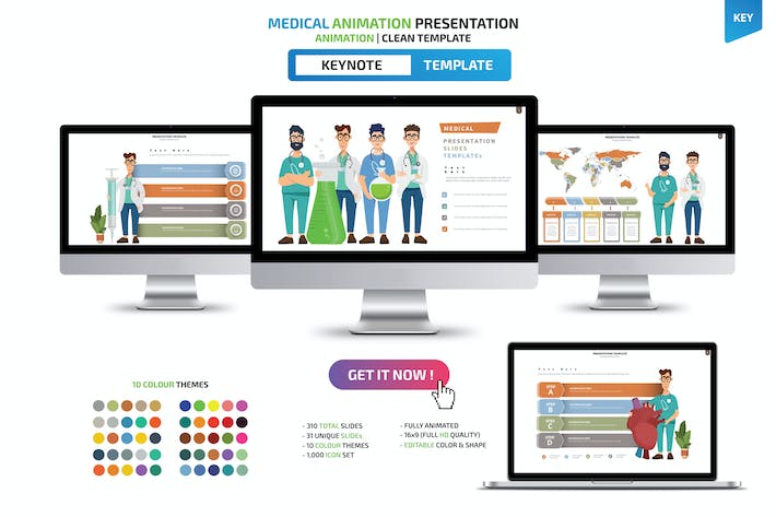 医疗诊疗医学专业介绍展示Keynote模板 - PPT派