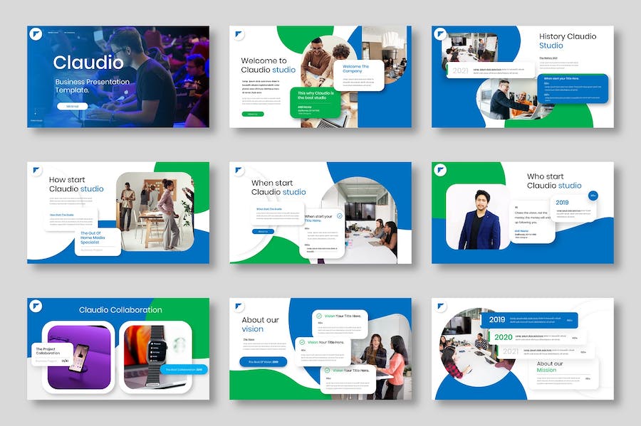 科技商务创业项目发展Keynote模板 - PPT派