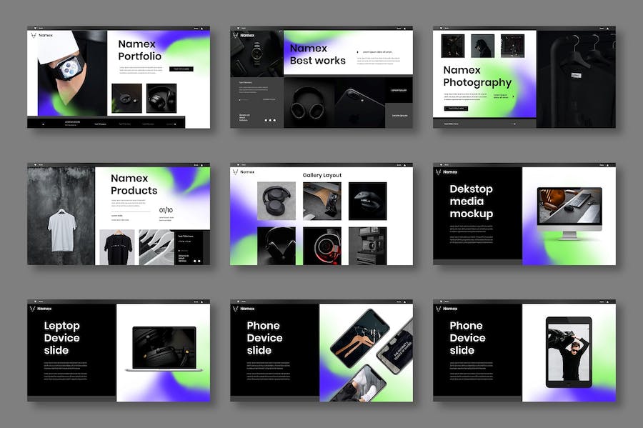 现代商务企业服务介绍PPT模板 - PPT派