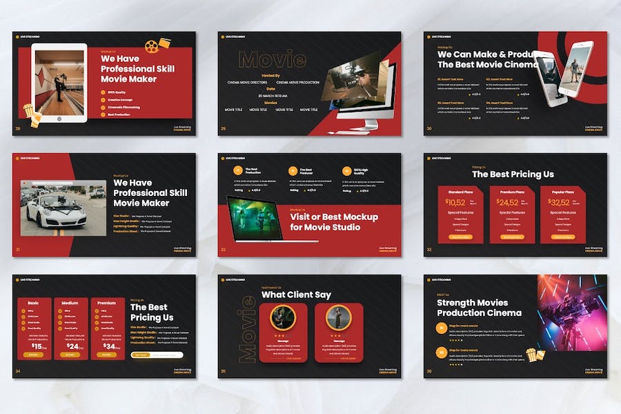 电影制作工作室项目讲述Keynote模板 - PPT派