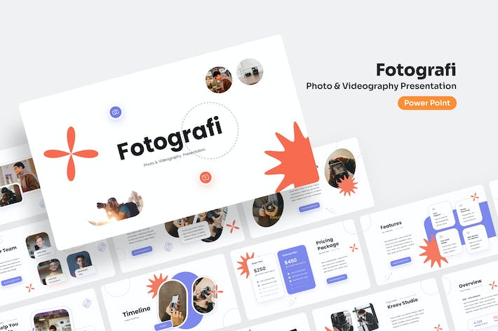 摄影视频服务项目展示PPT模板 - PPT派