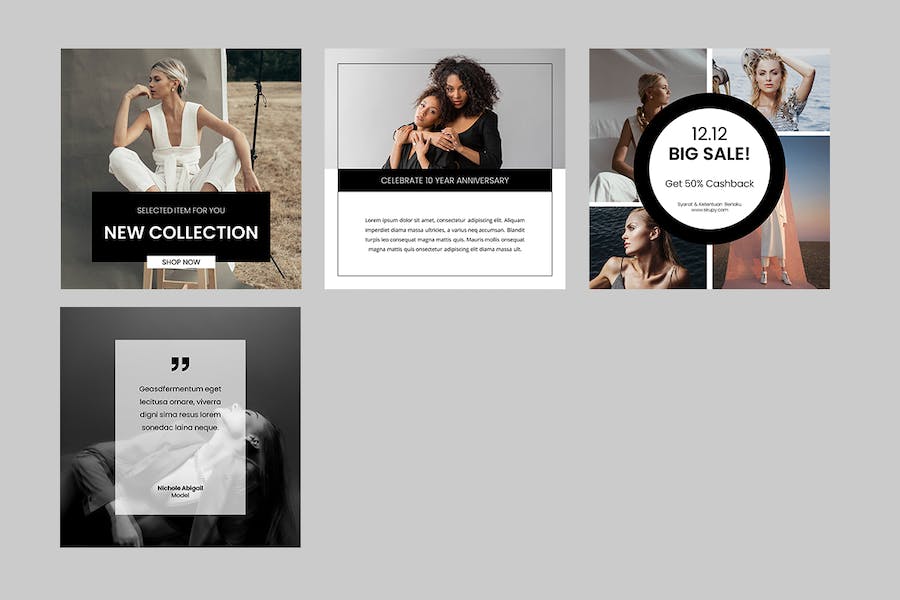 时尚博主Instagram竖版故事Keynote模板 - PPT派