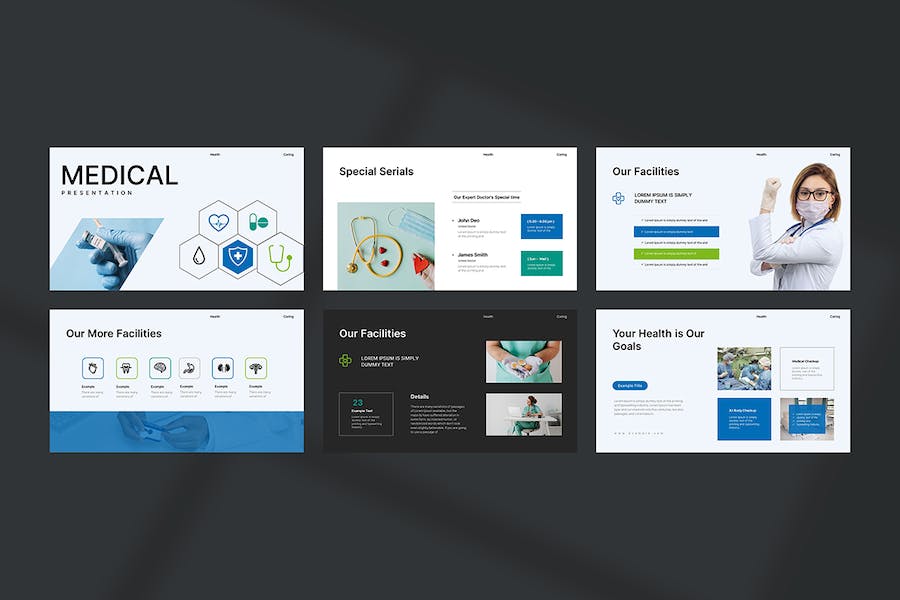 医疗展示文稿设计方案PPT模板 - PPT派