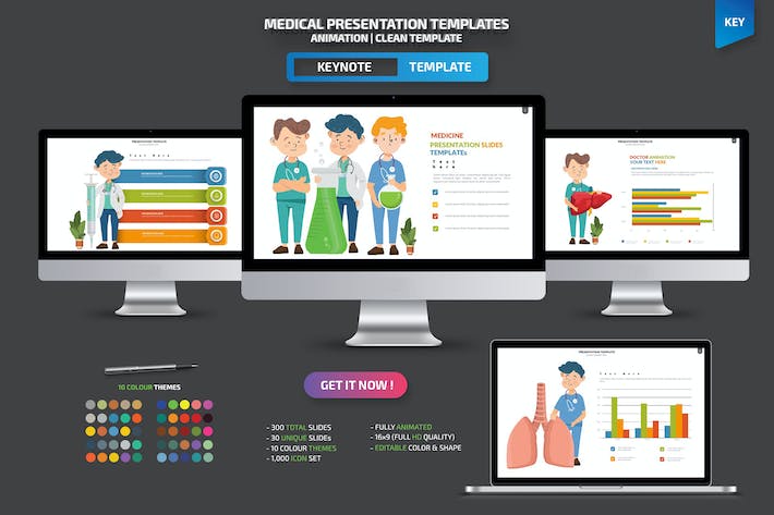 医疗健康服务讲述方案Keynote模板 - PPT派
