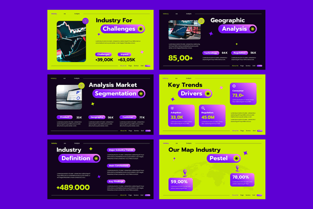 行业市场分析竞争研究PPT模板 - PPT派