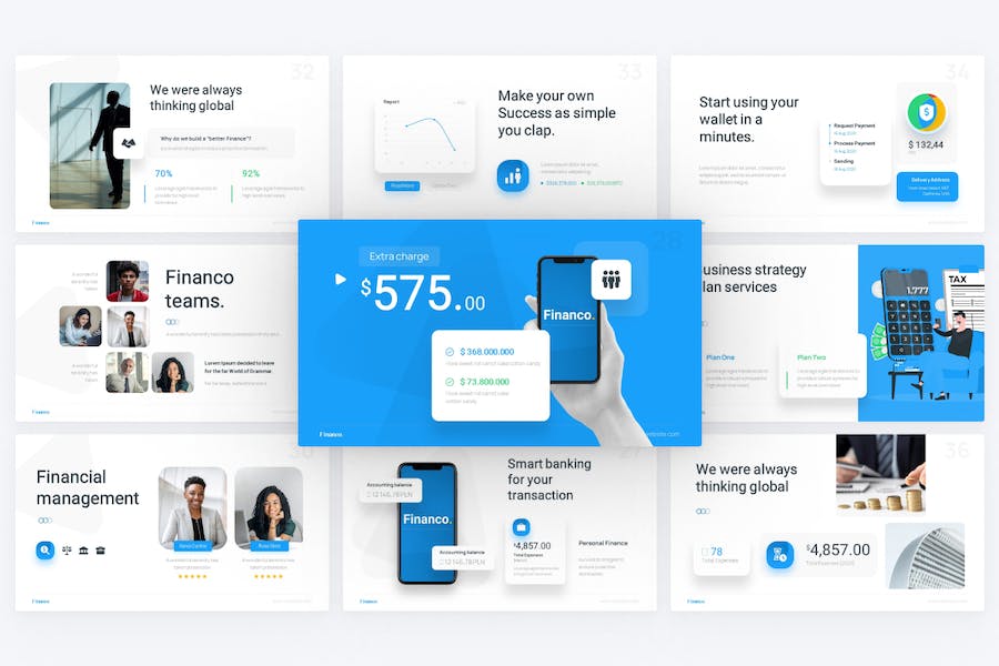 Financo-minimalist-finance-powerpoint-template - PPT派