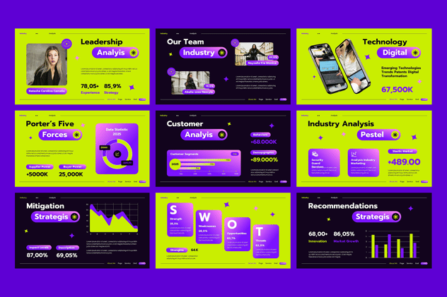 行业市场分析竞争研究PPT模板 - PPT派