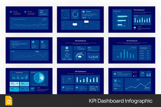 KPI业绩指标监测系统PPT模板 - PPT派